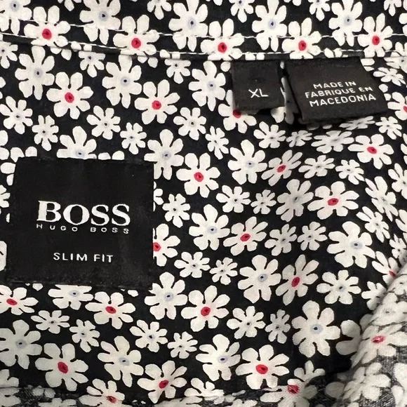 Hugo Boss Men's Black Floral Shirt🌹 - Picture 4 of 6